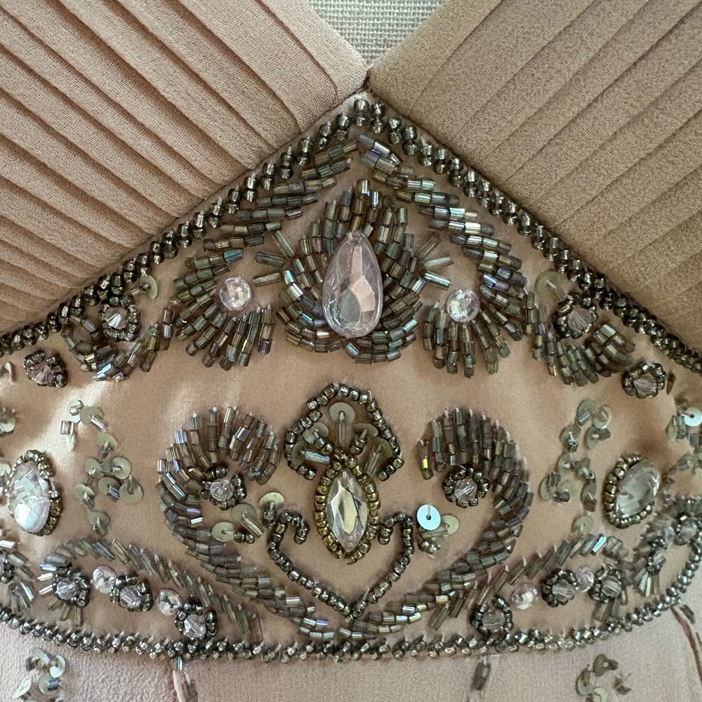 Stunning Silk Vintage Sue Wong Nocturne Embellished Mini Dress 6 - Picture 4 of 11